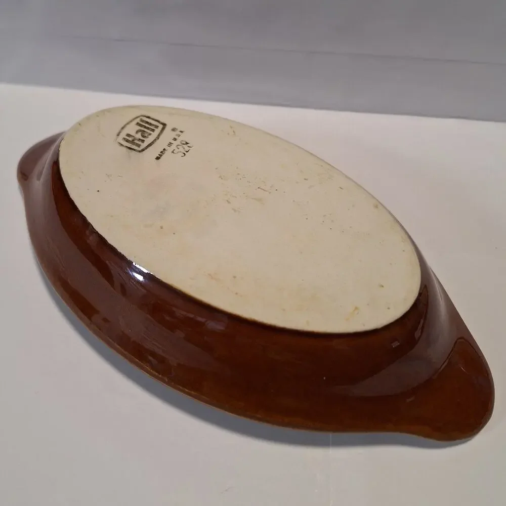 Hall 528 Au Gratin Ceramic Baking Dish Brown
